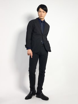 中嶋時男さん（メンズ・183cm）の秋コーディネート