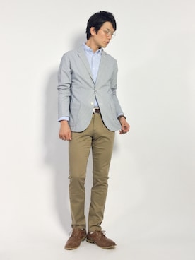 中嶋時男さん（メンズ・183cm）の秋コーディネート