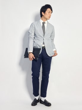 中嶋時男さん（メンズ・183cm）の秋コーディネート