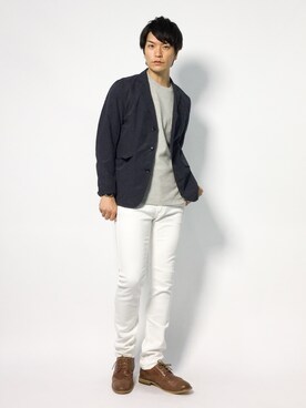 中嶋時男さん（メンズ・183cm）の秋コーディネート