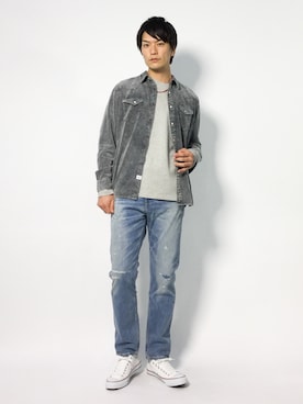 中嶋時男さん（メンズ・183cm）の秋コーディネート