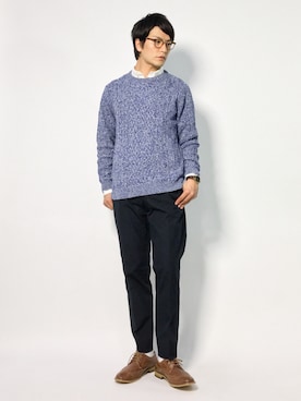 中嶋時男さん(メンズ・183cm)の秋コーディネート