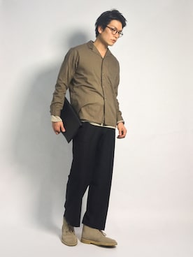 中嶋時男さん(メンズ・183cm)の秋コーディネート