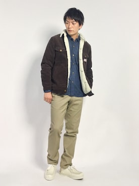 中嶋時男さん(メンズ・183cm)の秋コーディネート