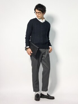 中嶋時男さん（メンズ・183cm）の秋コーディネート