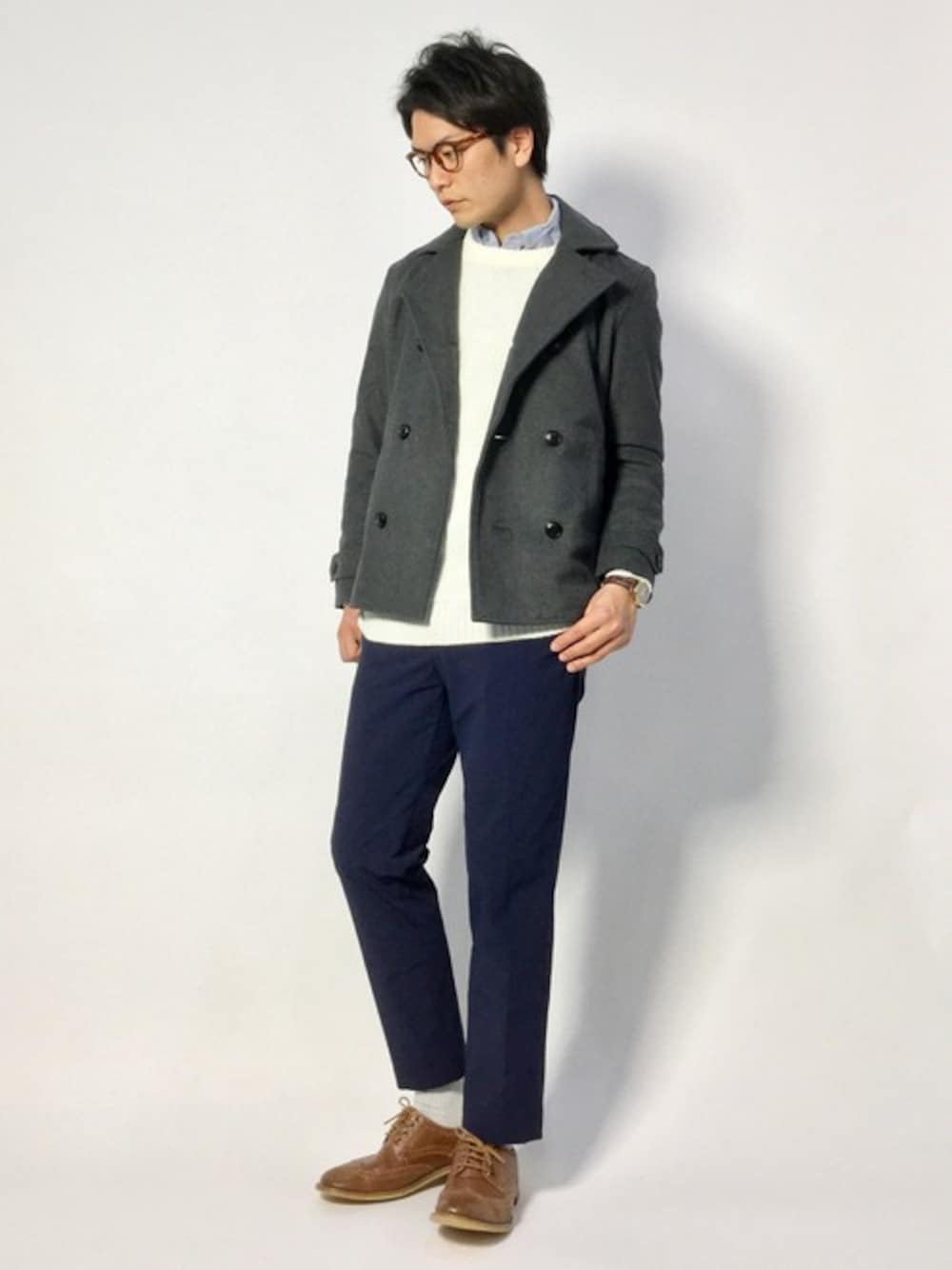 中嶋時男(ZOZOTOWN)｜THE CASUALのピーコートを使ったコーディネート