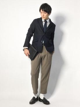 中嶋時男さん（メンズ・183cm）の秋コーディネート