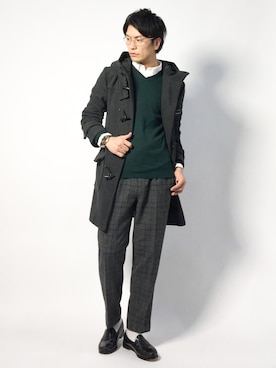 「DETAILS（ディテールズ）のアイテム」を使った、中嶋時男さん（メンズ・183cm）の秋コーディネート