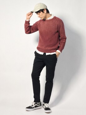 中嶋時男さん（メンズ・183cm）の秋コーディネート