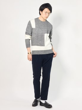 中嶋時男さん（メンズ・183cm）の冬コーディネート