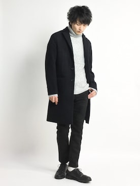 中嶋時男さん（メンズ・183cm）の冬コーディネート