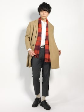 中嶋時男さん（メンズ・183cm）の冬コーディネート