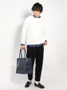 中嶋時男さん（メンズ・183cm）の冬コーディネート