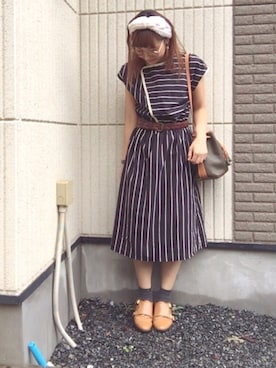 「Reene（リーネ）のアイテム」を使った、ma.さん（レディース・152cm）の秋コーディネート