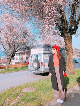 「STYLE」｜「アイテム（オールインワン・サロペット）」を使った、Carmen Wさん（レディース・158cm）の春コーディネート