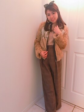 「STYLE」｜「アイテム（オールインワン・サロペット）」を使った、Carmen Wさん（レディース・158cm）の春コーディネート