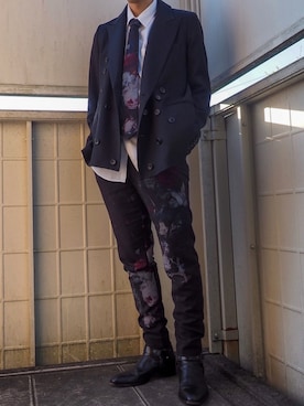 「sulvam（サルバム）のアイテム（テーラードジャケット）」を使った、げさん（メンズ・171cm）の春コーディネート