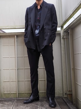 「sulvam（サルバム）のアイテム（テーラードジャケット）」を使った、げさん（メンズ・171cm）の夏コーディネート