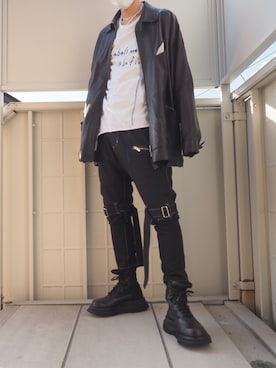 「sulvam（サルバム）のアイテム（その他）」を使った、げさん（メンズ・171cm）の冬コーディネート