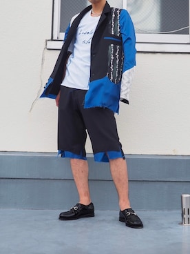 「sulvam（サルバム）のアイテム（その他）」を使った、げさん（メンズ・171cm）の夏コーディネート