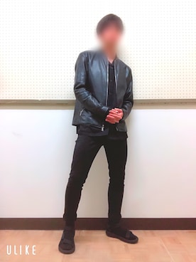 「WEGO（ウィゴー）のアイテム（ライダースジャケット）」を使った、YU/toさん（メンズ・165cm）の夏コーディネート