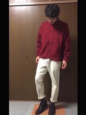 「VALUNI（ヴァルニ）のアイテム」を使った、和弥さん（メンズ・171cm）の冬コーディネート