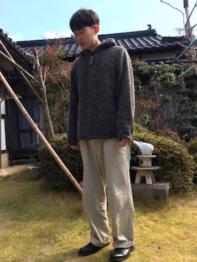 「VALUNI（ヴァルニ）のアイテム」を使った、和弥さん（メンズ・171cm）の冬コーディネート