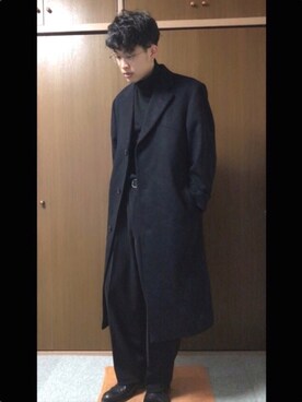 「VALUNI（ヴァルニ）のアイテム」を使った、和弥さん（メンズ・171cm）の冬コーディネート