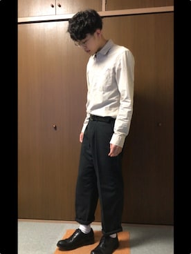 「VALUNI（ヴァルニ）のアイテム」を使った、和弥さん（メンズ・171cm）の冬コーディネート