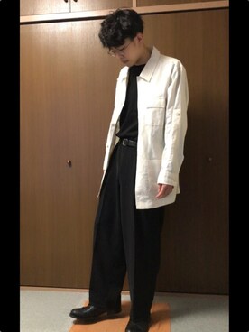 「VALUNI（ヴァルニ）のアイテム」を使った、和弥さん（メンズ・171cm）の春コーディネート