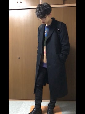 「VALUNI（ヴァルニ）のアイテム」を使った、和弥さん（メンズ・171cm）の春コーディネート