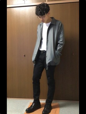 「VALUNI（ヴァルニ）のアイテム」を使った、和弥さん（メンズ・171cm）の春コーディネート