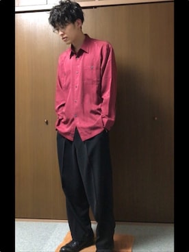 「VALUNI（ヴァルニ）のアイテム」を使った、和弥さん（メンズ・171cm）の春コーディネート