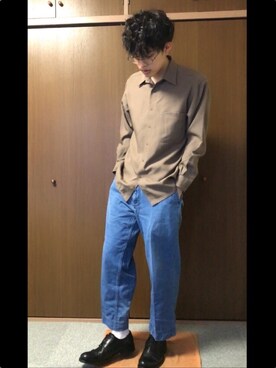 「VALUNI（ヴァルニ）のアイテム」を使った、和弥さん（メンズ・171cm）の春コーディネート