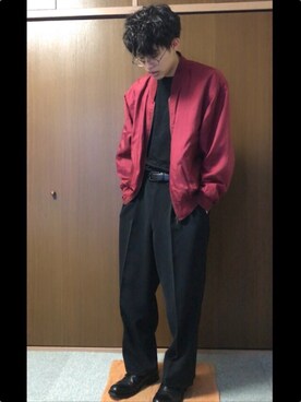 「VALUNI（ヴァルニ）のアイテム」を使った、和弥さん（メンズ・171cm）の春コーディネート