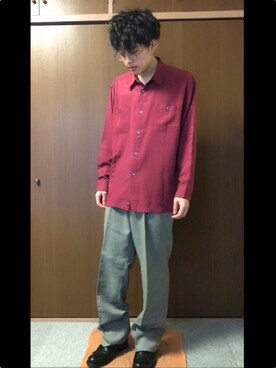 「VALUNI（ヴァルニ）のアイテム」を使った、和弥さん（メンズ・171cm）の春コーディネート