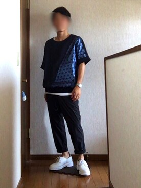 「Right-on（ライトオン）のアイテム（タンクトップ）」を使った、たかくんさん（メンズ・165cm）の夏コーディネート
