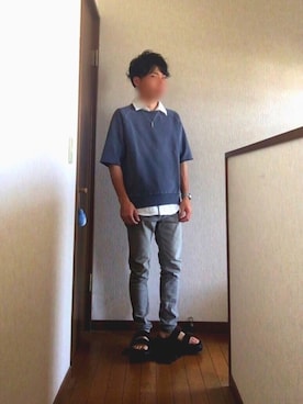 「COMME CA ISM（コムサイズム）のアイテム（アクセサリー）」を使った、たかくんさん（メンズ・165cm）の春コーディネート