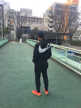 「F.C.R.B.（エフシーアールビー）のアイテム（ブルゾン）」を使った、ちゃんかわさん（メンズ・172cm）の冬コーディネート