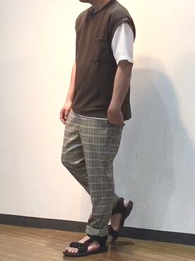 「EVOL（イーボル）のアイテム」を使った、keitaさん（メンズ・176cm）の春コーディネート