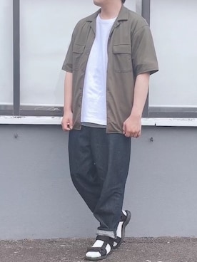 「CANTON（キャントン）のアイテム」を使った、keitaさん（メンズ・176cm）の夏コーディネート