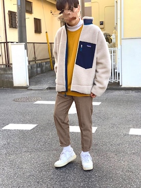 「2018マイベストコーデ」｜「アイテム（スラックス）」を使った、Kaiさん（メンズ・173cm）の冬コーディネート
