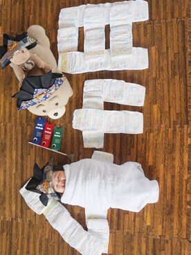 「60cm」｜「アイテム（帽子）」を使った、ひなのさん（キッズ・60cm）の春コーディネート