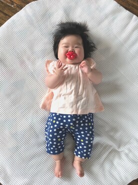 「60cm」｜「アイテム（パンツ）」を使った、ひなのさん（キッズ・60cm）の夏コーディネート