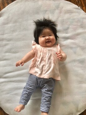 「60cm」｜「アイテム（パンツ）」を使った、ひなのさん（キッズ・60cm）の夏コーディネート