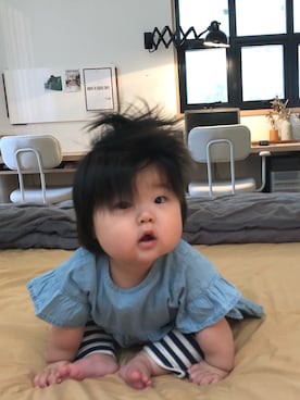 「70㎝」｜ひなのさん（キッズ・50cm）の夏コーディネート