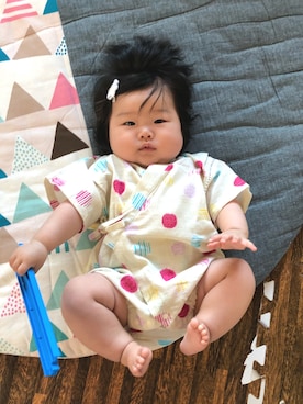 「60cm」｜「アイテム（浴衣）」を使った、ひなのさん（キッズ・50cm）の夏コーディネート