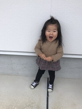 ひなのさん（キッズ・50cm）の冬コーディネート