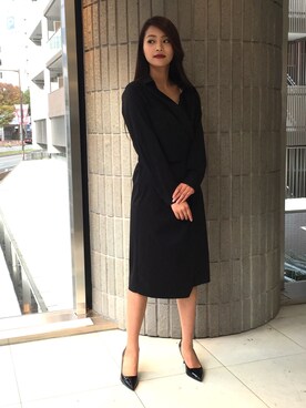 「BDONNA（ビドンナ）のアイテム」を使った、ismさん（レディース・168cm）の冬コーディネート