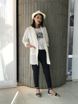 「BDONNA（ビドンナ）のアイテム」を使った、ismさん（レディース・168cm）の夏コーディネート